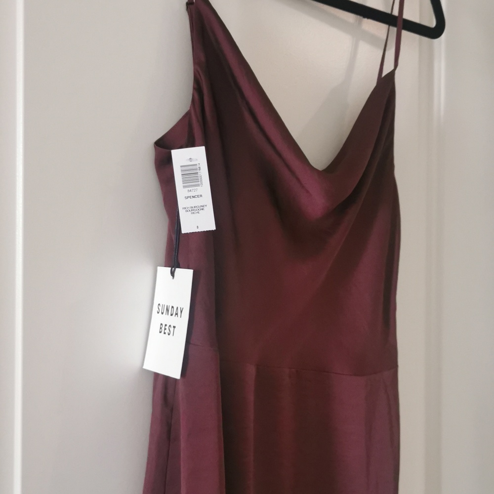 Sunday Best Burgundy Mini Dress